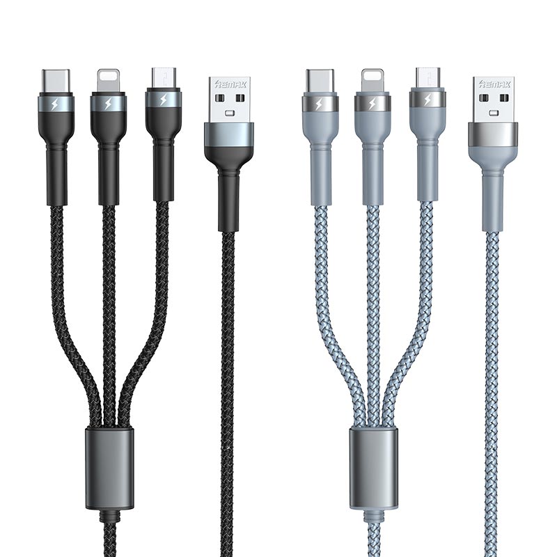 Remax RC-124th Jany Series 3 in 1 Fast Charging Cable