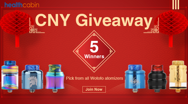 WOTOFO Atomizers giveaway