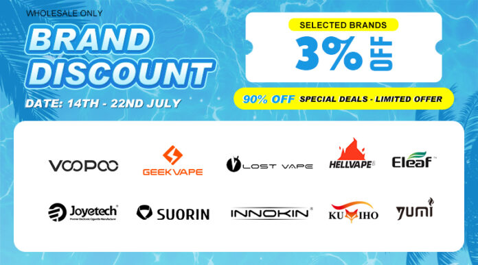 July Brand Discount Round 2 & 90% OFF Special Deals