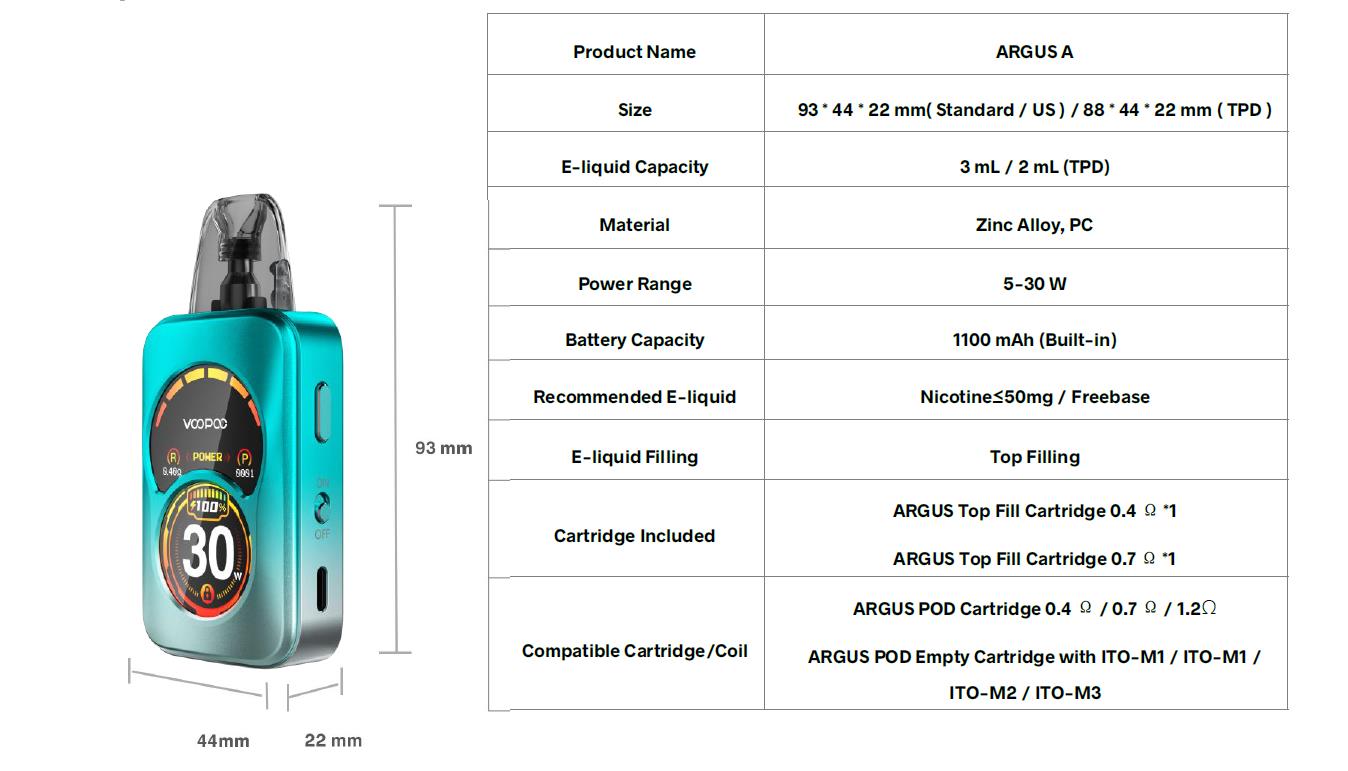 VOOPOO Argus A Pod System Kit