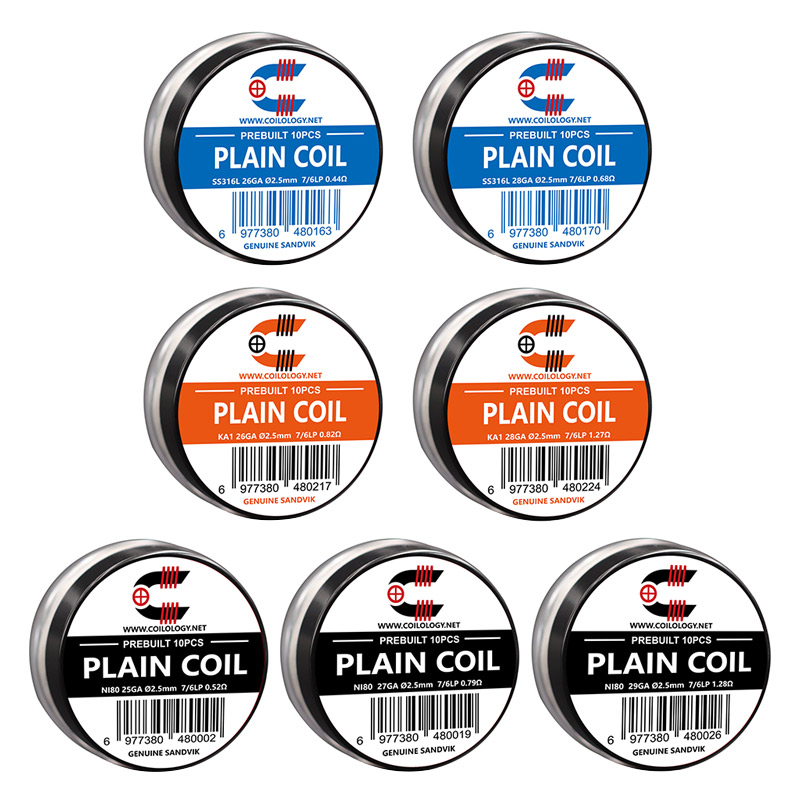 10pcs Coilology Pre-built Plain Coil