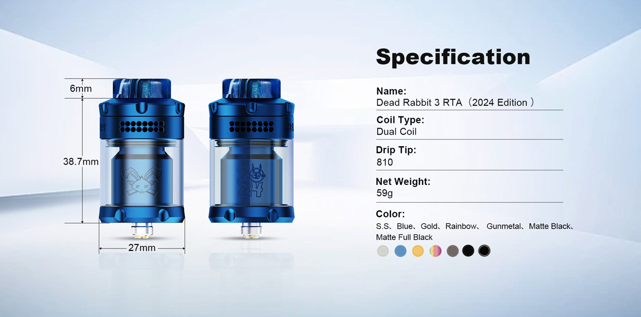 Hellvape Dead Rabbit 3 RTA 2024 Edition