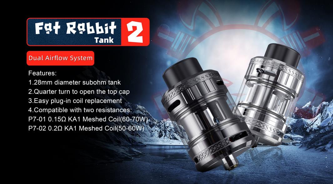 Hellvape Fat Rabbit 2 Tank Atomizer 5ml