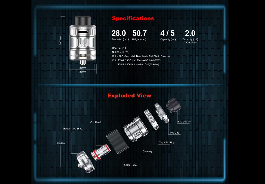 Hellvape Fat Rabbit 2 Tank Atomizer 5ml