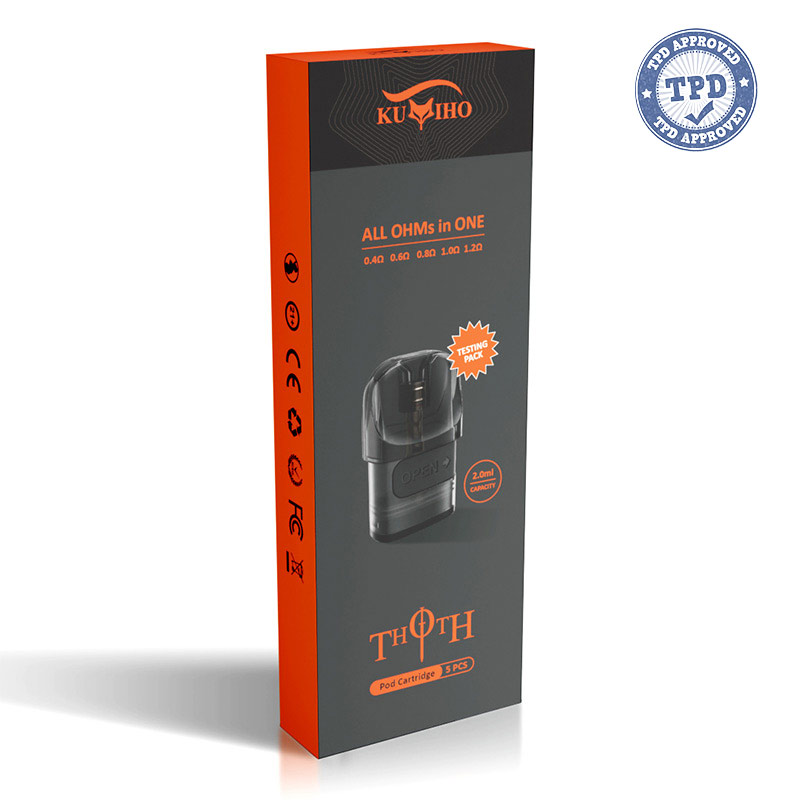 [Testing Pack] Kumiho THOTH Series Side Filling Pod Cartridge with 5 Different Ohms (5pcs/pack)