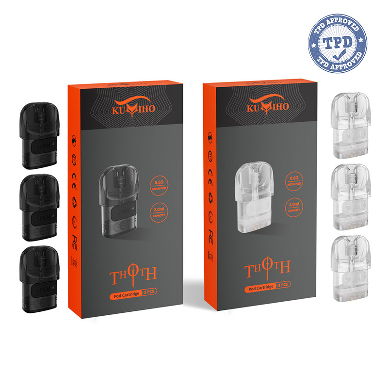 Kumiho THOTH Series Side Filling Pod Cartridge For THOTH T, THOTH T PRO, THOTH G, THOTH G Lite, THOTH C, THOTH S Pod  2ml / 3ml (3pcs/pack)