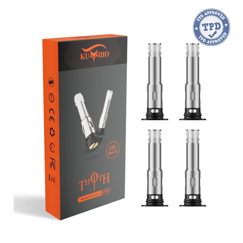 Kumiho THOTH Replacement Coils for THOTH T, THOTH G, THOTH C, THOTH S, THOTH G Lite, THOTH T Pro Pod Kit (4pcs/pack)