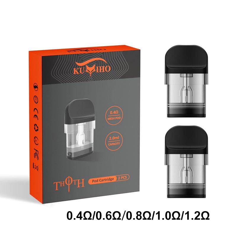 Kumiho THOTH Series Top Filling Pod Cartridge for THOTH T, THOTH T PRO, THOTH G, THOTH G Lite, THOTH C, THOTH S Pod 2ml / 2.5ml (2pcs/pack)