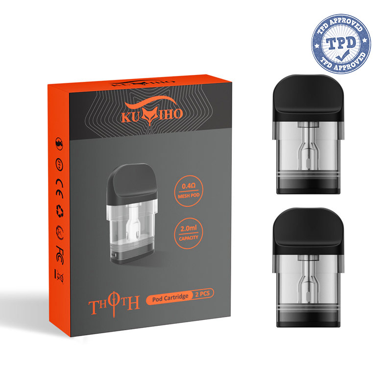 Kumiho THOTH Series Top Filling Pod Cartridge for THOTH T, THOTH T PRO, THOTH G, THOTH G Lite, THOTH C, THOTH S Pod 2ml / 2.5ml (2pcs/pack)