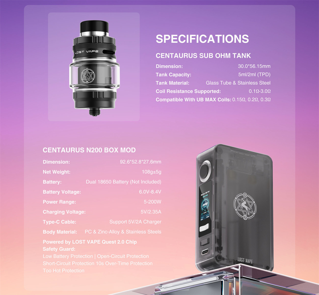 Lost Vape Centaurus N200 Kit