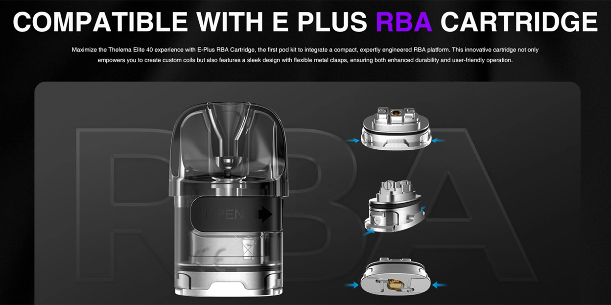 Lost Vape E-Plus RBA Cartridge