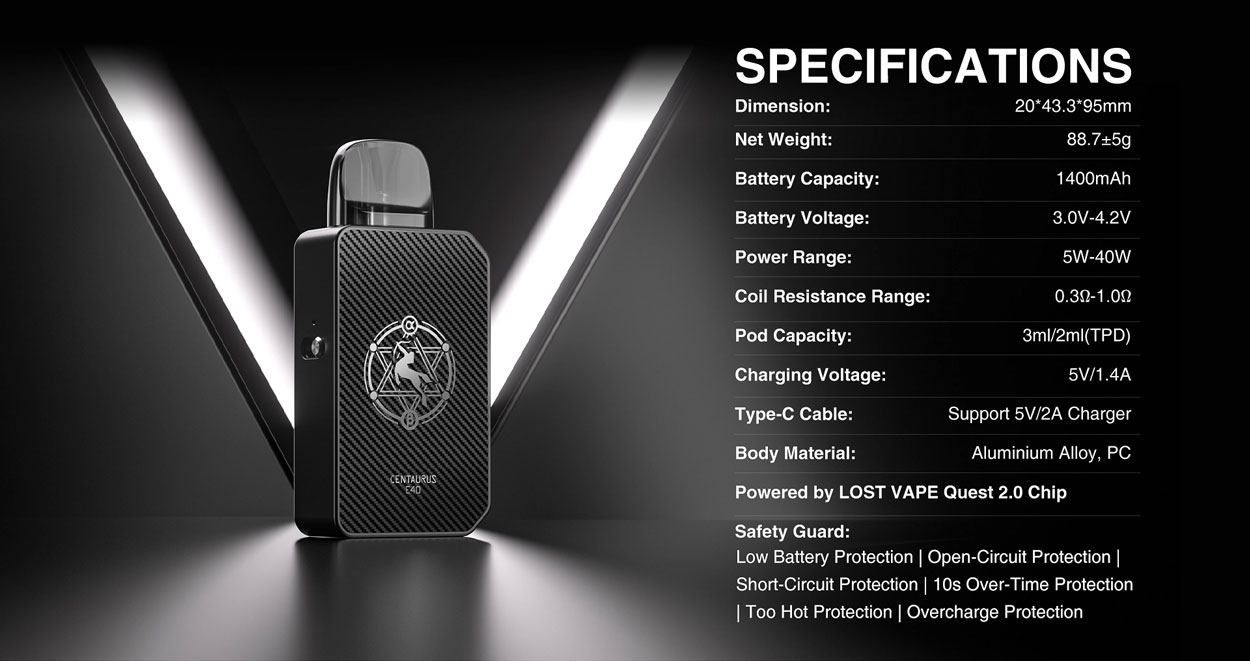 Lost Vape Centaurus E40 Pod Kit 