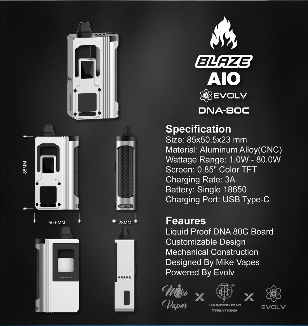 ThunderHead Creations Blaze AIO DNA80C Mod