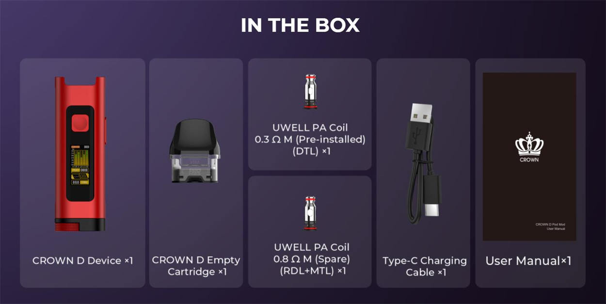 Uwell Crown D Kit