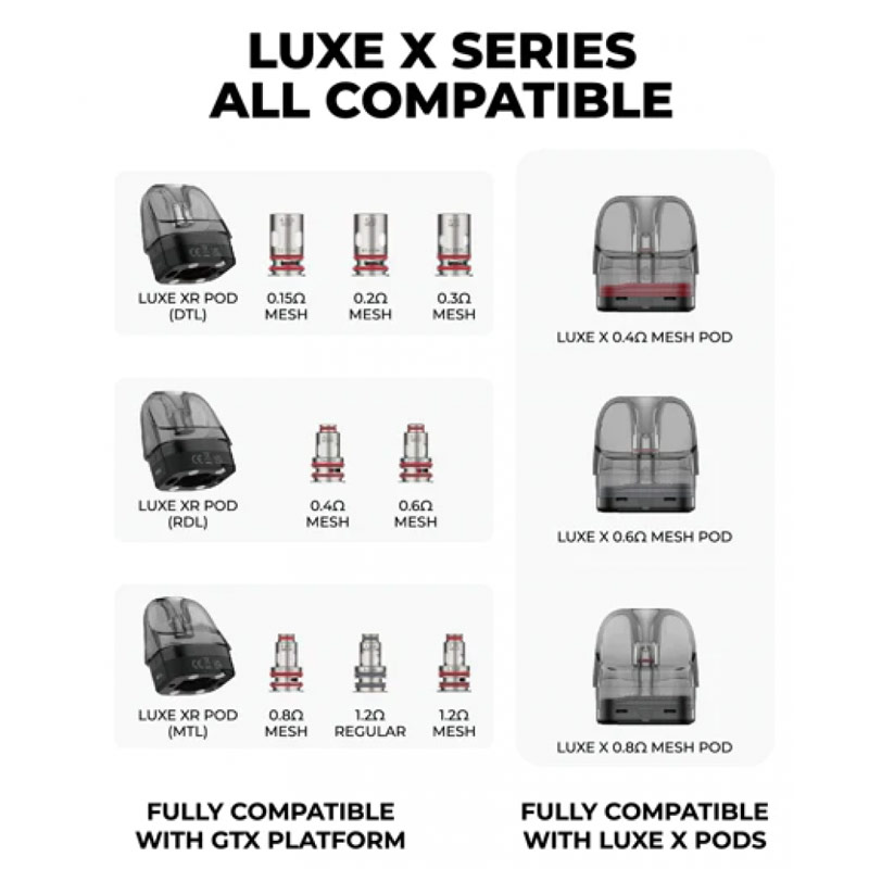 Vaporesso Luxe XR Pod Cartridge 5ml 2pcs/pack online discount